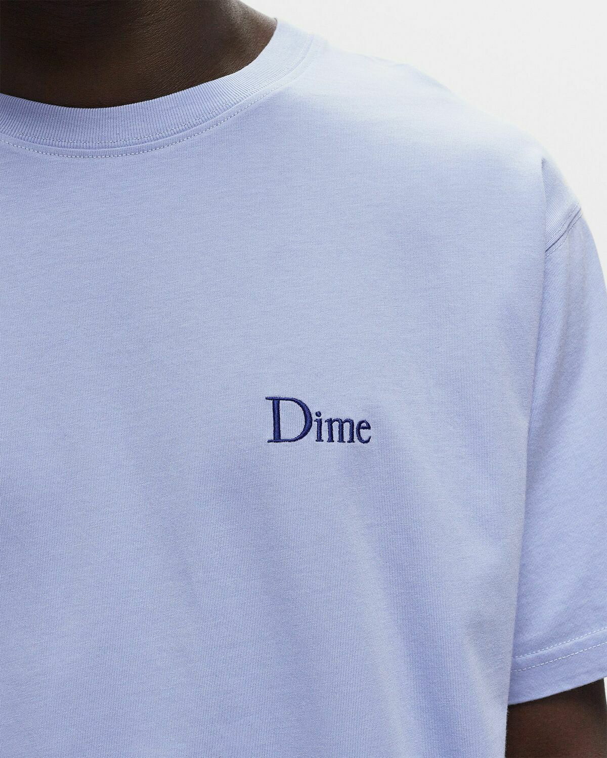 Dime MTL Classic Small Logo T-Shirt Blue Mens Shortsleefe Dime