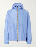 Burberry - Clapton Logo-Appliquéd Shell Hooded Jacket - Blue