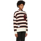 Opening Ceremony White Stripe Varsity Sweater