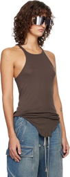 Rick Owens DRKSHDW Gray Temple Racer Back Tank Top