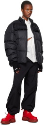 UNDERCOVER Black Woven Down Jacket