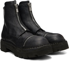 Guidi Black GRTR Zip Up Boots