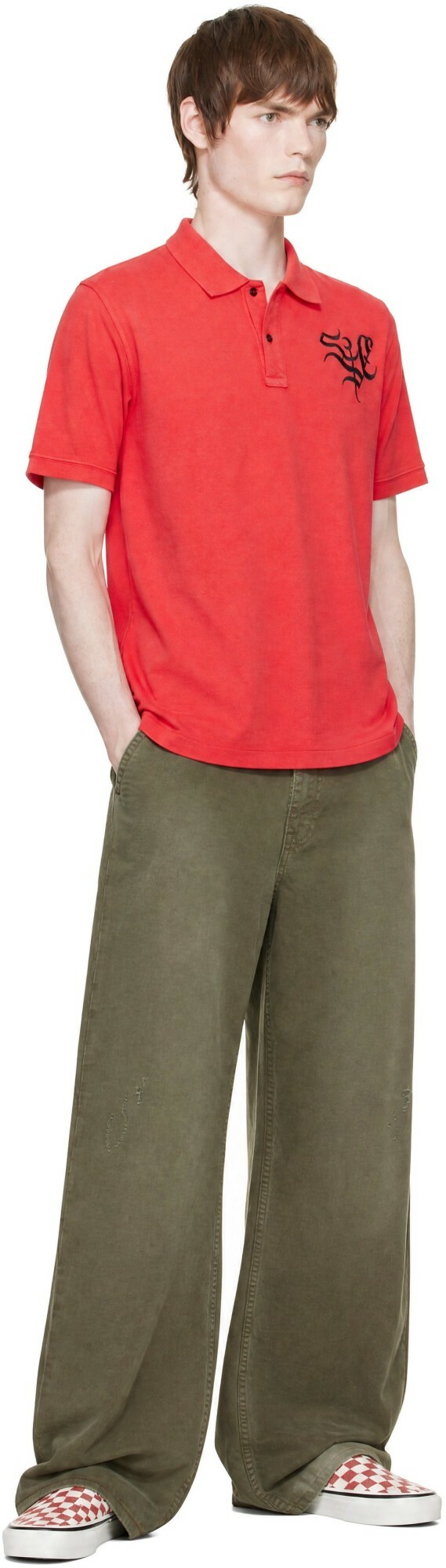 Stockholm (Surfboard) Club Red Garments Dyed Polo
