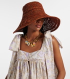 Chloé Logo raffia sunhat