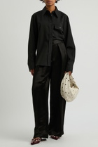 Khaite Yatty Wool Shirt Black
