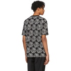 McQ Alexander McQueen Black and White All Over McQ Cube T-Shirt