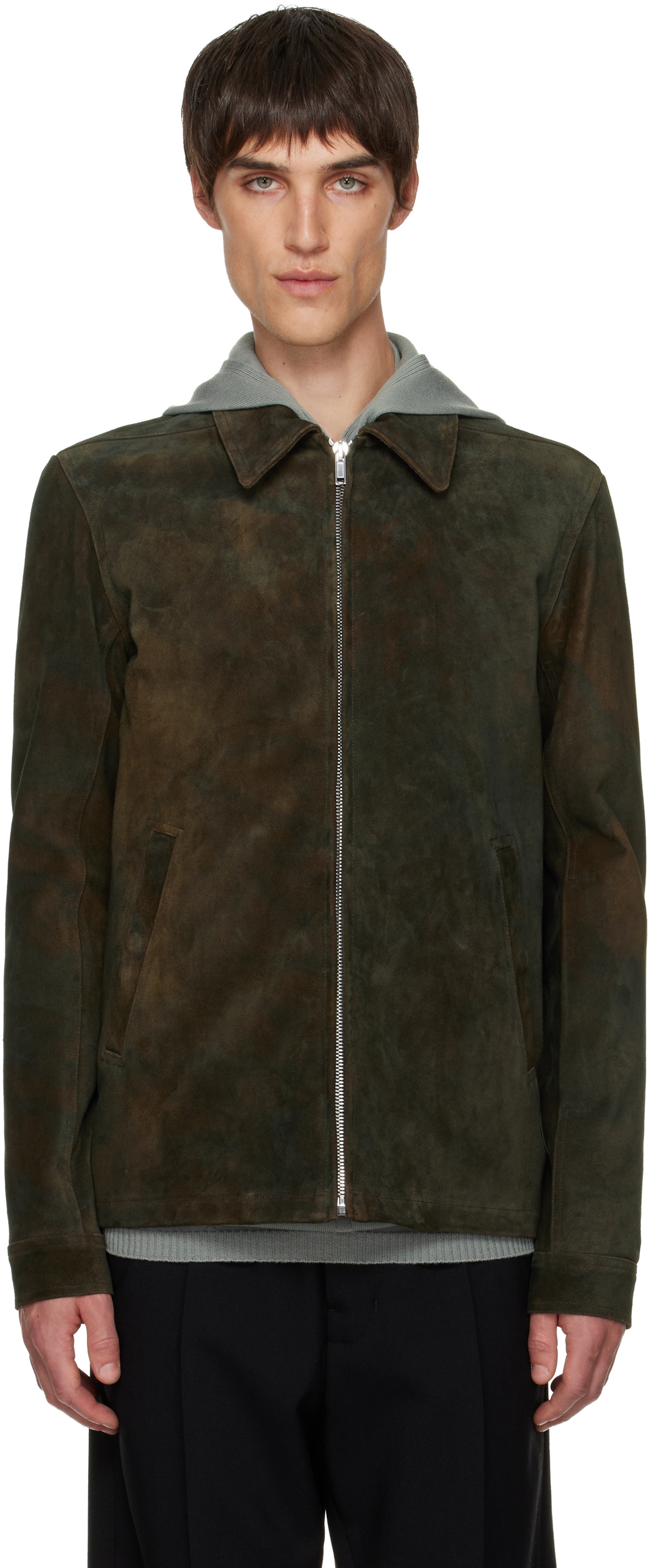 rickowens cyclops biker ライダース レザージャケット50 Rick Owens Black Leather Cyclops Biker Jacket Rick Owens