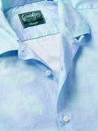 Gitman Vintage - Convertible-Collar Tie-Dyed Cotton Shirt - Blue