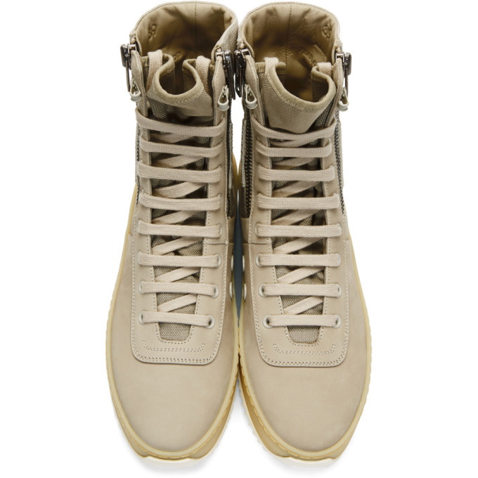 Fear of God Grey Jungle High-Top Sneakers Fear Of God
