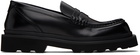 Dolce & Gabbana Black Brushed Loafers