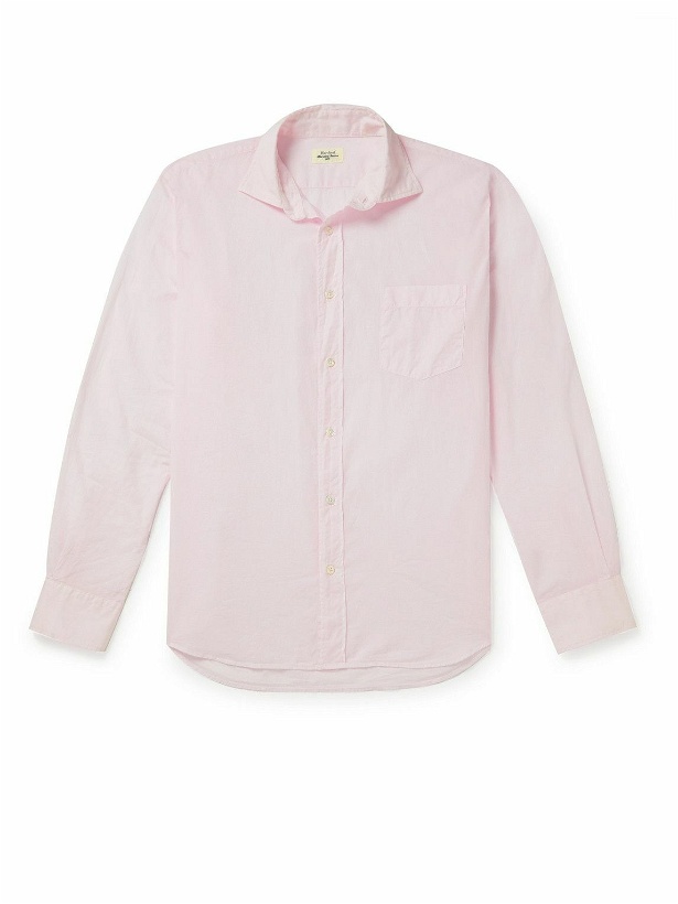 Photo: Hartford - Palm Pat Cotton-Poplin Shirt - Pink