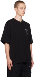 mastermind WORLD Black Embroidered T-Shirt