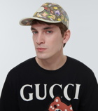 Gucci - Gucci Kawaii floral leather-trimmed cap