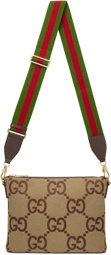 Gucci Beige Jumbo GG Messenger Bag