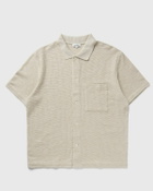 Norse Projects GUSTAV CROCHET JERSEY SHIRT Beige Mens Shortsleefe