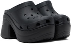 Crocs Black Siren Heels