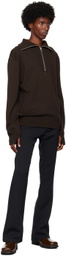 Courrèges Brown Trucker Wool Sweater
