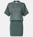 Versace Metallic-effect minidress