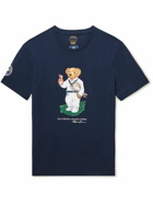 Polo Ralph Lauren - Wimbledon Appliquéd Printed Cotton-Jersey T-Shirt - Blue