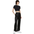 alexanderwang.t Black Logo Elastic Pull On Lounge Pants