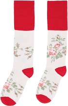 Simone Rocha Pink Floral Socks