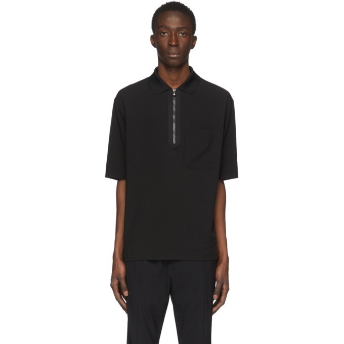 Photo: Solid Homme Black Zip Polo