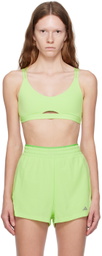 adidas Originals Green Yoga Studio Luxe Light Sport Bra