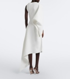 Maticevski Prosper asymmetric draped midi dress