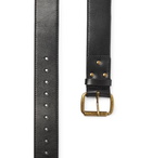 Acne Studios - 4cm Textured-Leather Belt - Black