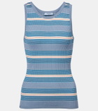 Prada Cotton ribbed-knit tank top