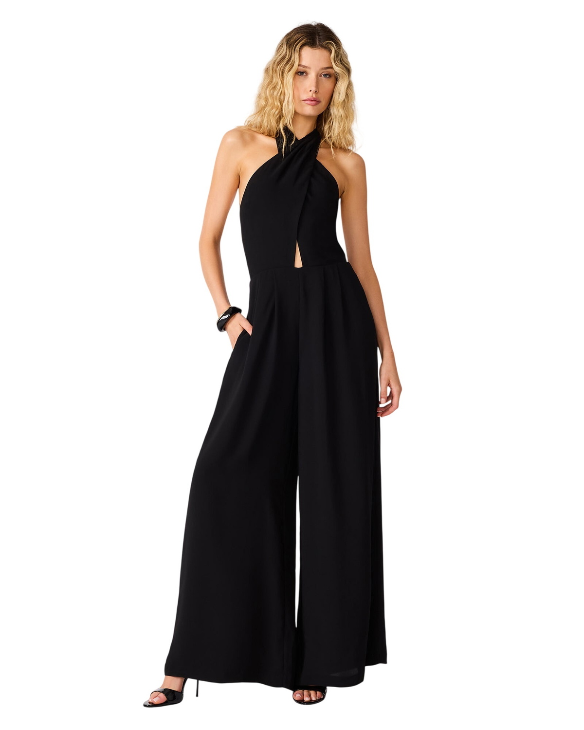 Odd Muse Ultimate Muse Wide-leg Stretch-crepe Jumpsuit Black Odd Muse