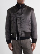 Our Legacy - Reversible Padded Coated-Twill Bomber Jacket - Brown