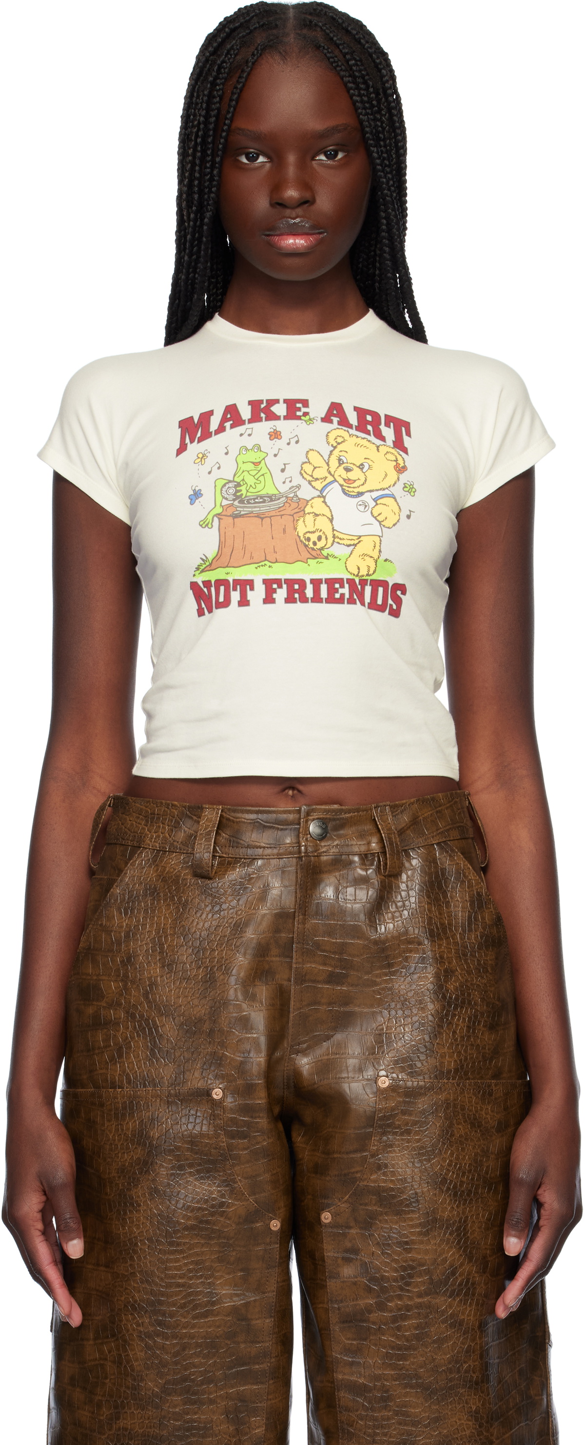 AMBUSH White 'Make Art' Baby T-shirt