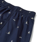 Derek Rose - Nelson 73 Printed Cotton Boxer Shorts - Blue