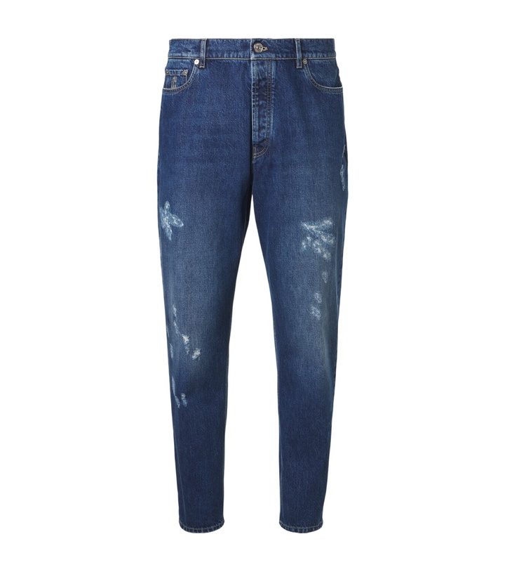 Photo: Brunello Cucinelli Mid-rise straight jeans