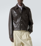 Bottega Veneta Intrecciato leather jacket