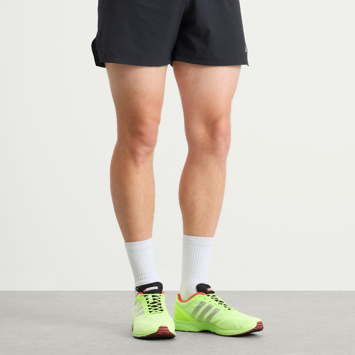 Adidas Adizero Adios OG Sneaker in Lucid Lemon/Core Black/Bright Red