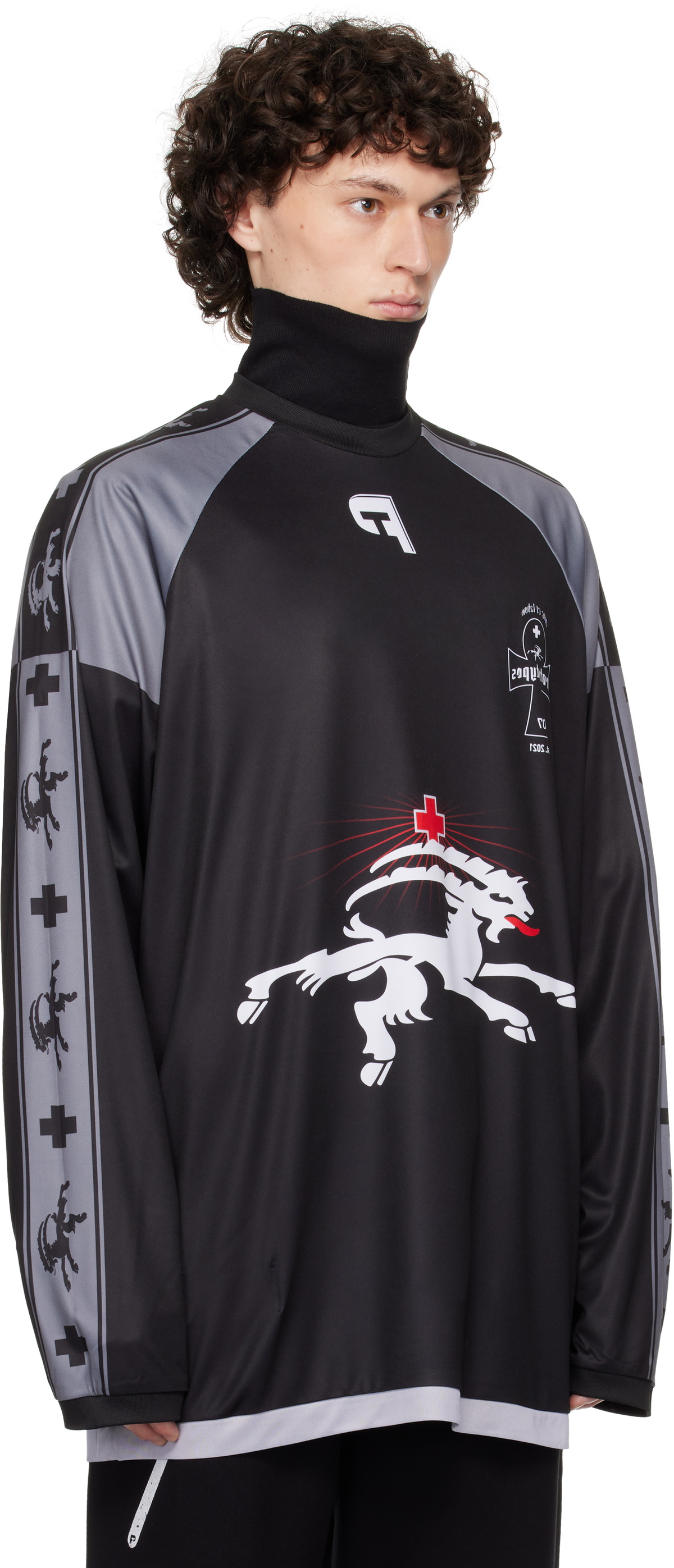 Prototypes Gray Insideout Football Long Sleeve T-shirt