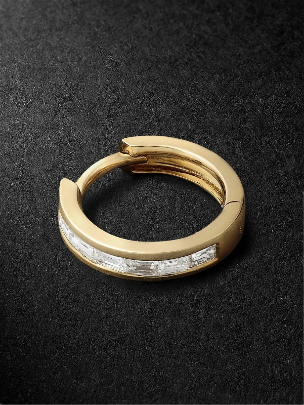 Photo: Jacquie Aiche - Gold Diamond Single Hoop Earring
