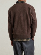 Kaptain Sunshine - Brushed-Cashmere Sweater - Brown