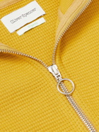 Oliver Spencer - Calstock Waffle-Knit Cotton-Jersey Track Jacket - Yellow