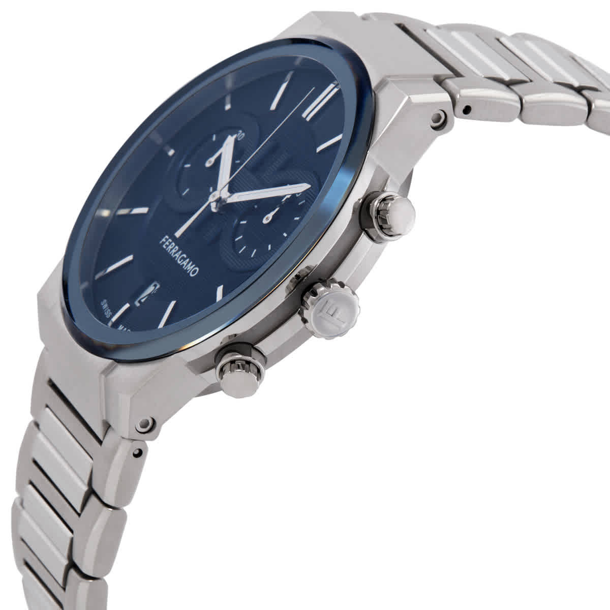 Ferragamo Chronograph Quartz Blue Dial Mens Watch SFME01123