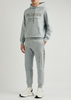 Alexander Mcqueen Logo-print Cotton Sweatpants Grey