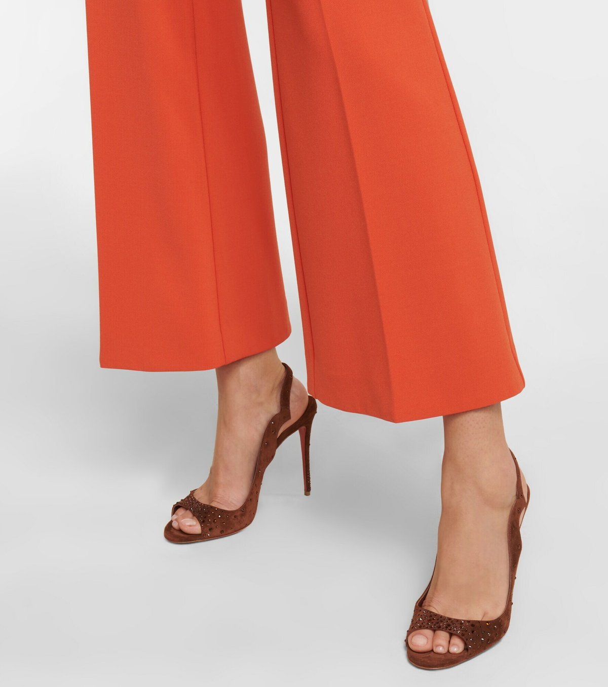 Christian Louboutin - Nudes Degrachick suede sandals