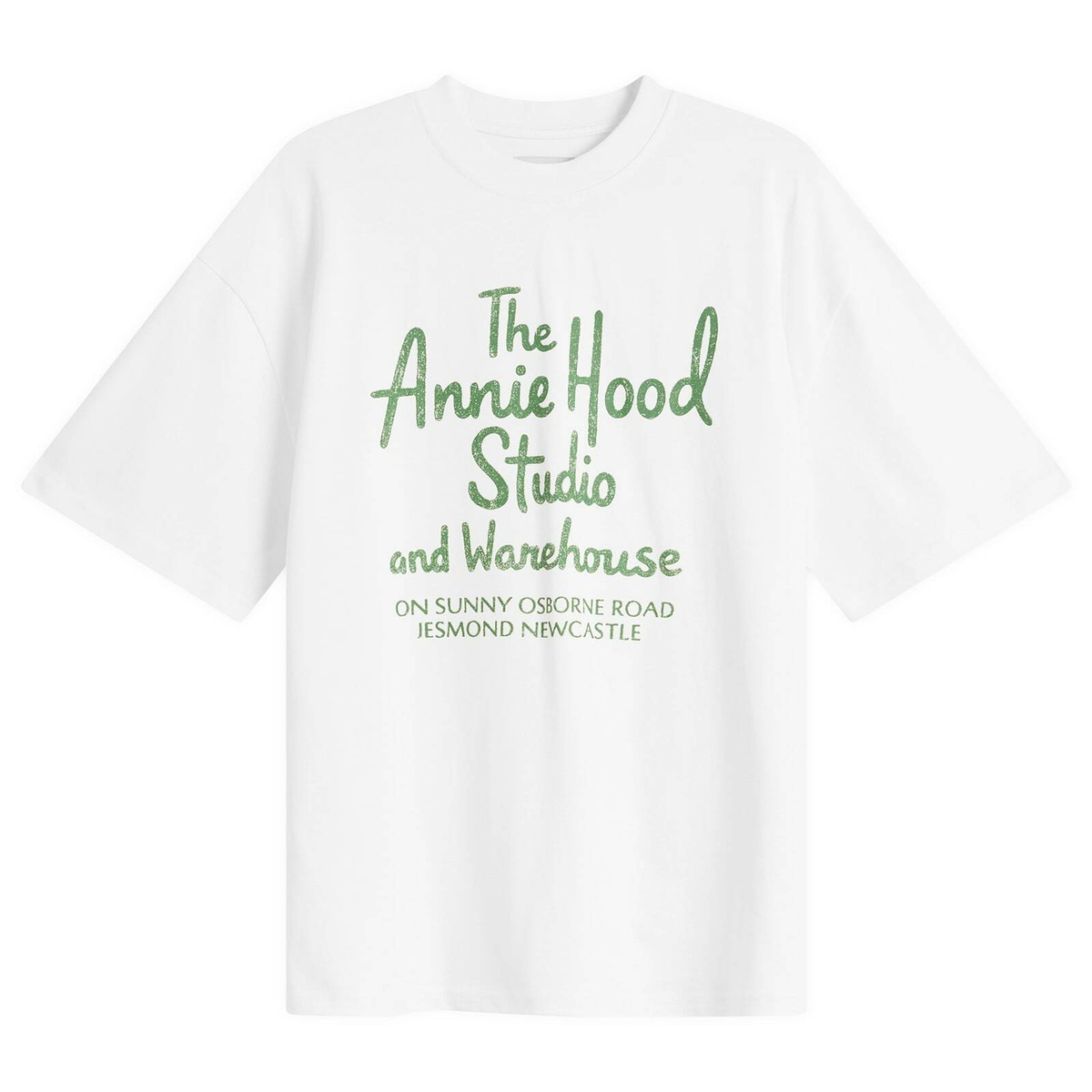ANNIE HOOD Men's AH Factory T-Shirt in White