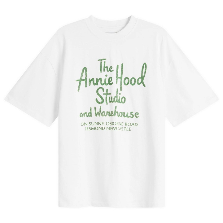 Photo: ANNIE HOOD Men's AH Factory T-Shirt in White