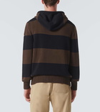 Moncler Striped cotton hoodie