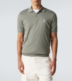 Brunello Cucinelli Logo cotton piqué polo shirt