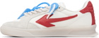 Off-White White & Red New Slim Sneakers