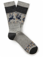 Anonymous ism - Intarsia-Knit Socks